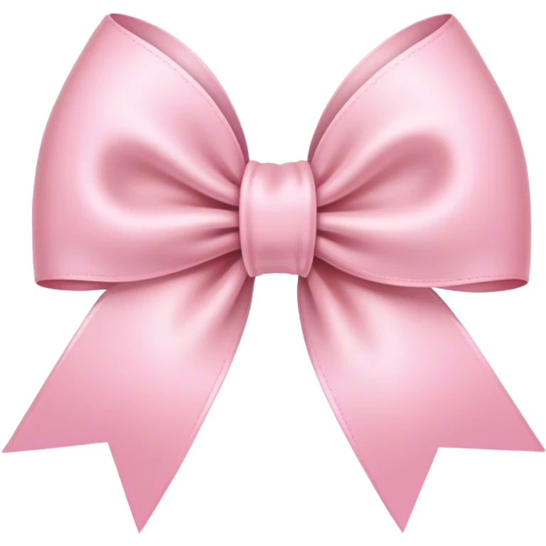 light pink ribbon bow emoji