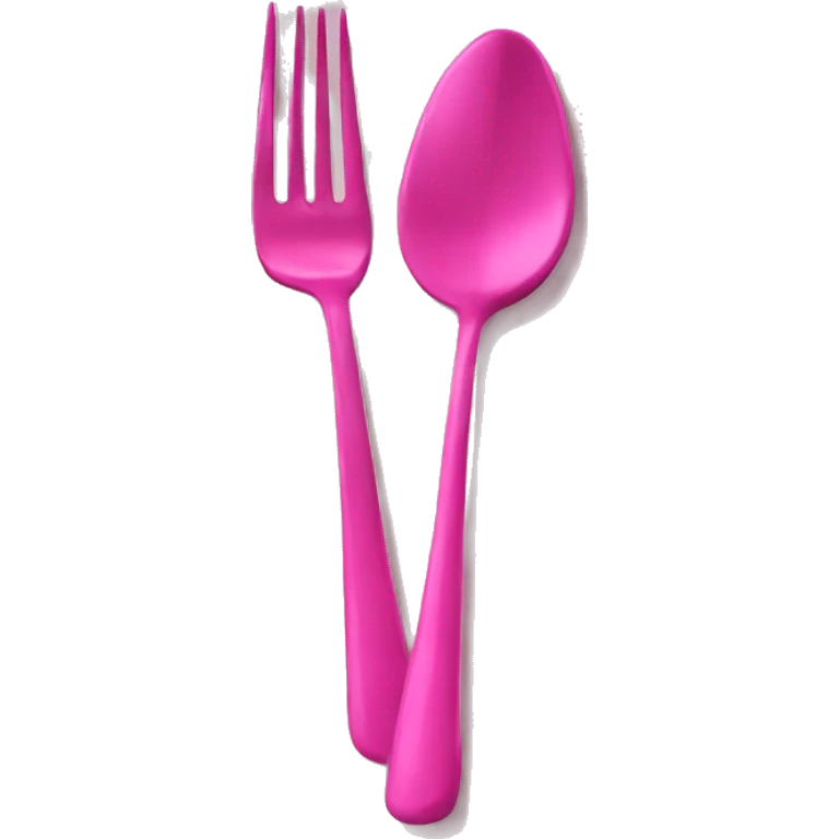 pink fork emoji