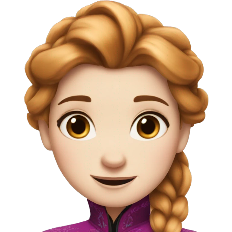 Anna from frozen emoji