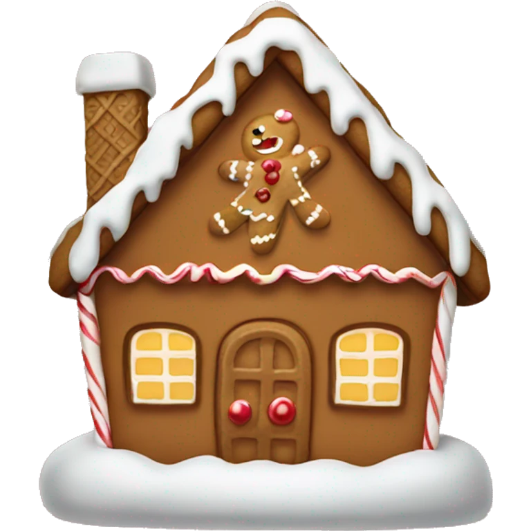 Gingerbread house emoji