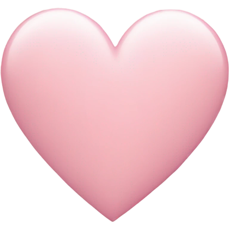 Pastel pink heart emoji