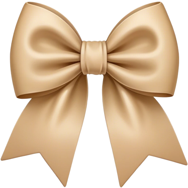 Beige bow emoji
