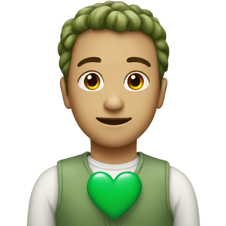 sage green heart emoji