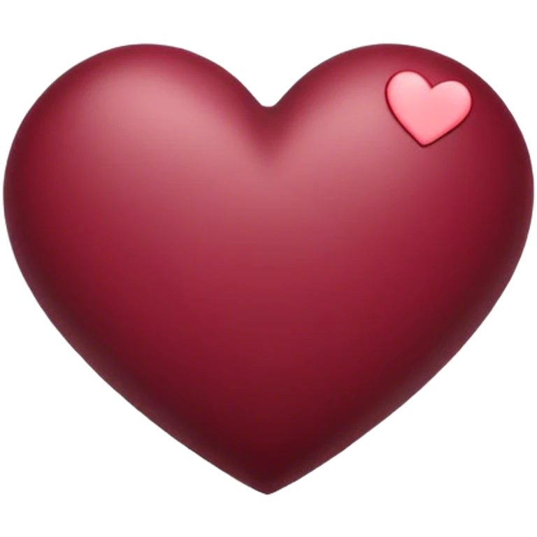 Burgundy heart  emoji