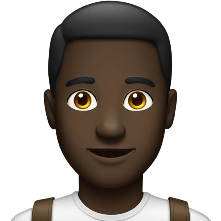 stylish portrait of dark-skinned male emoji