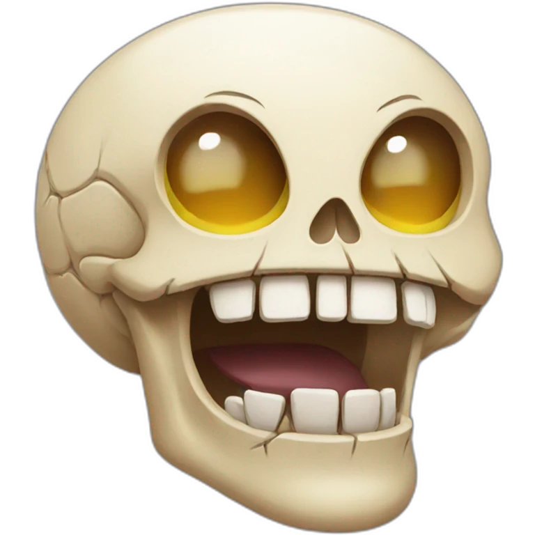 skull emoji but also laughing and crying emoji