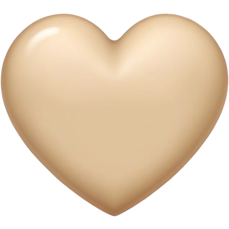 Beige heart emoji