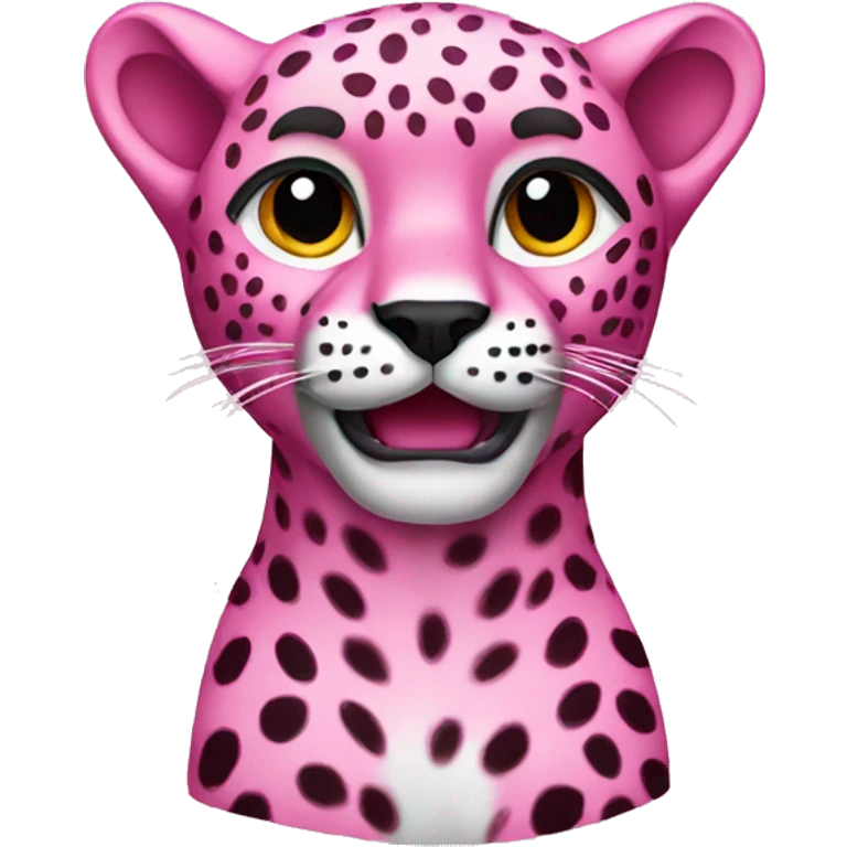 Pink cheetah  emoji