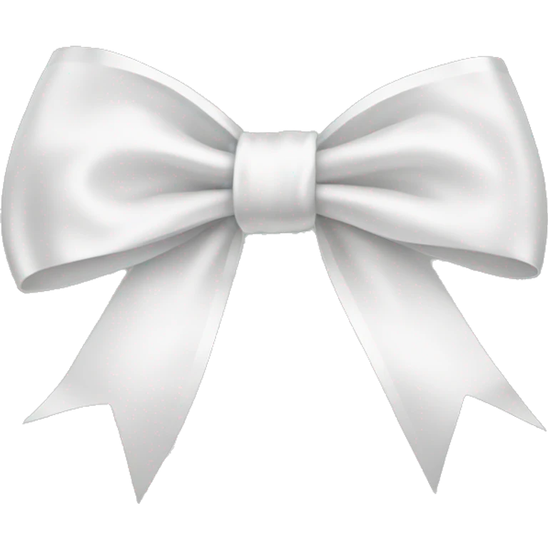 white satin bow emoji