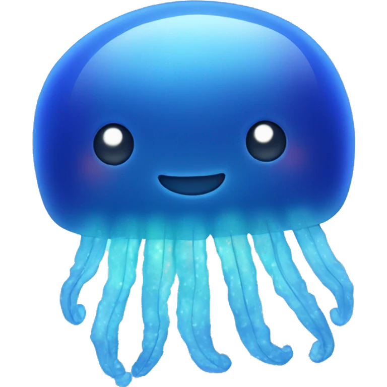 Glowing blue jellyfish  emoji