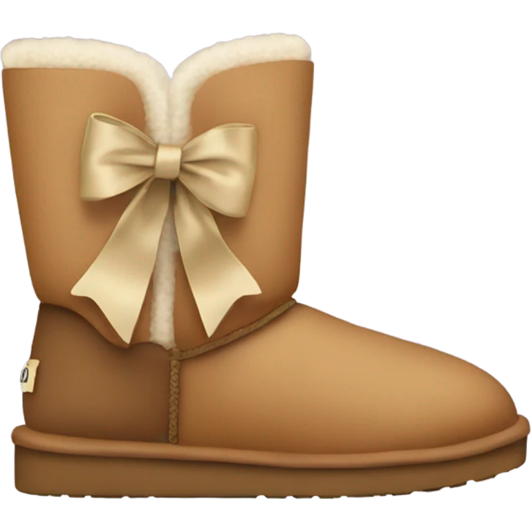 Uggs with bow emoji