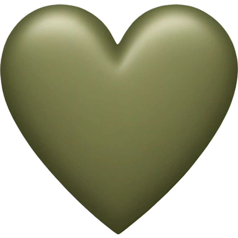 khaki green heart  emoji