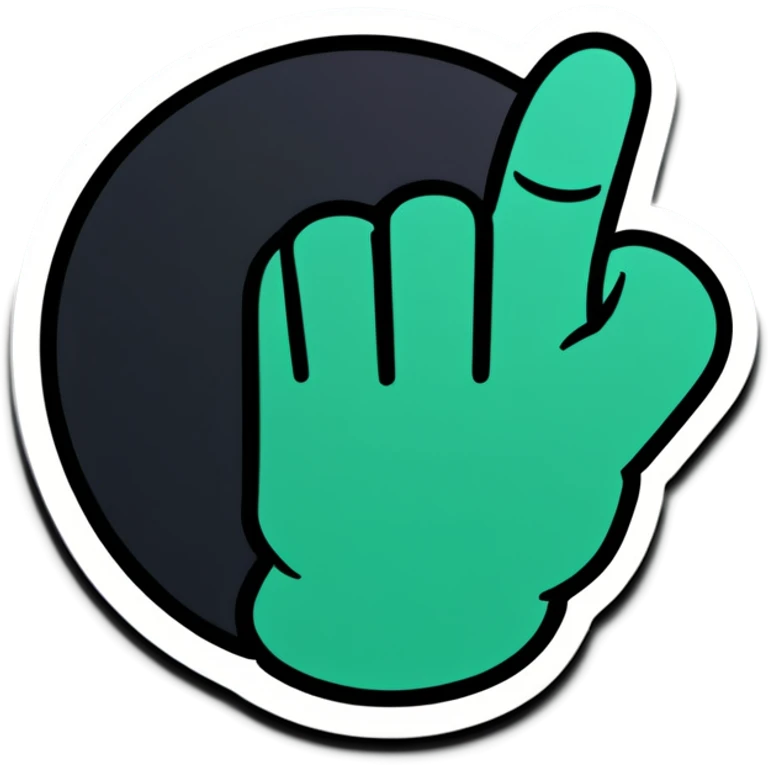 Flipping off emoji