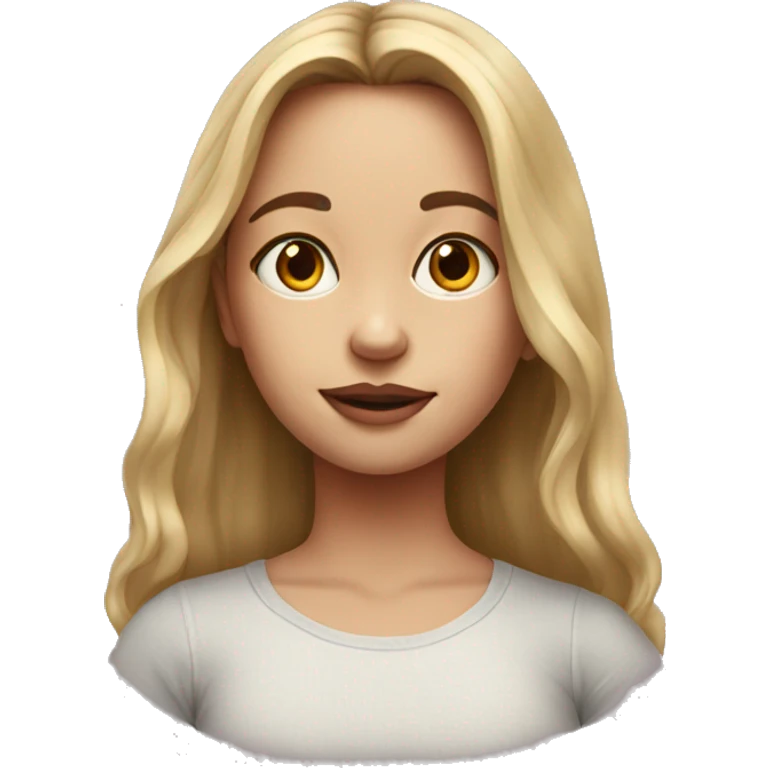 realistic portrait of girl emoji