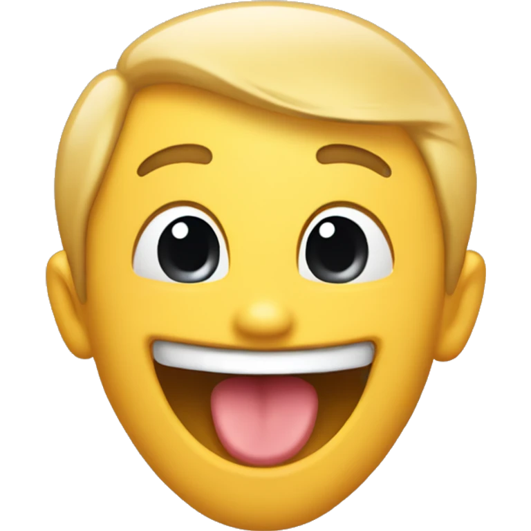 smiling and biting tongue emoji emoji