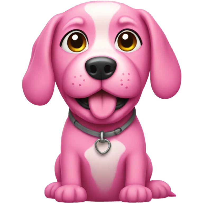 pink dog emoji