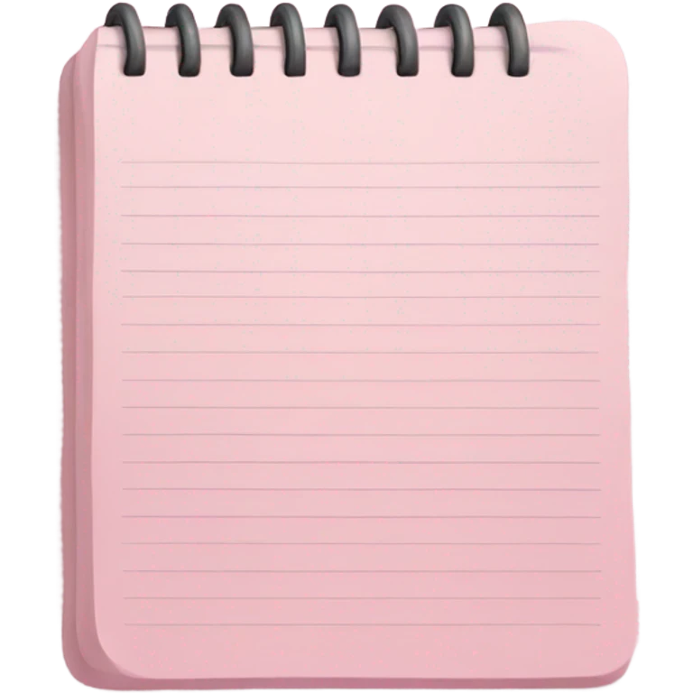 light pink notepad emoji