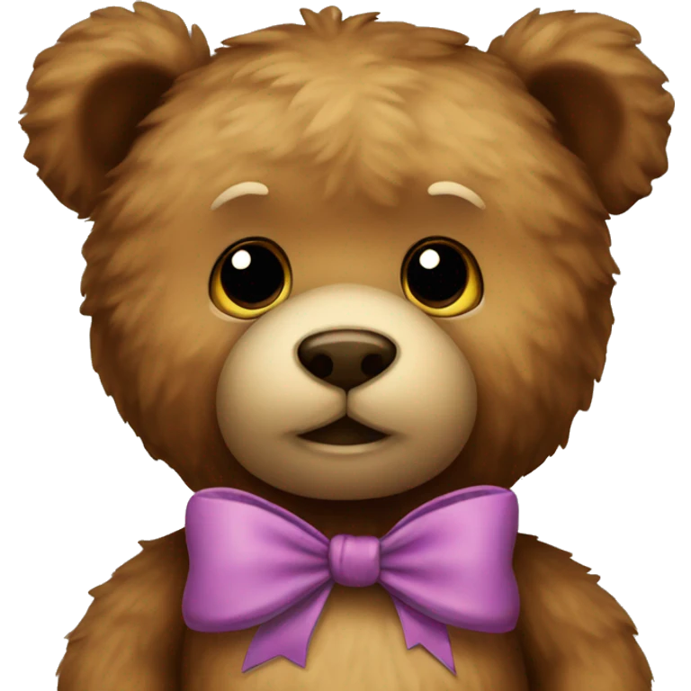 teddy bear with bow emoji