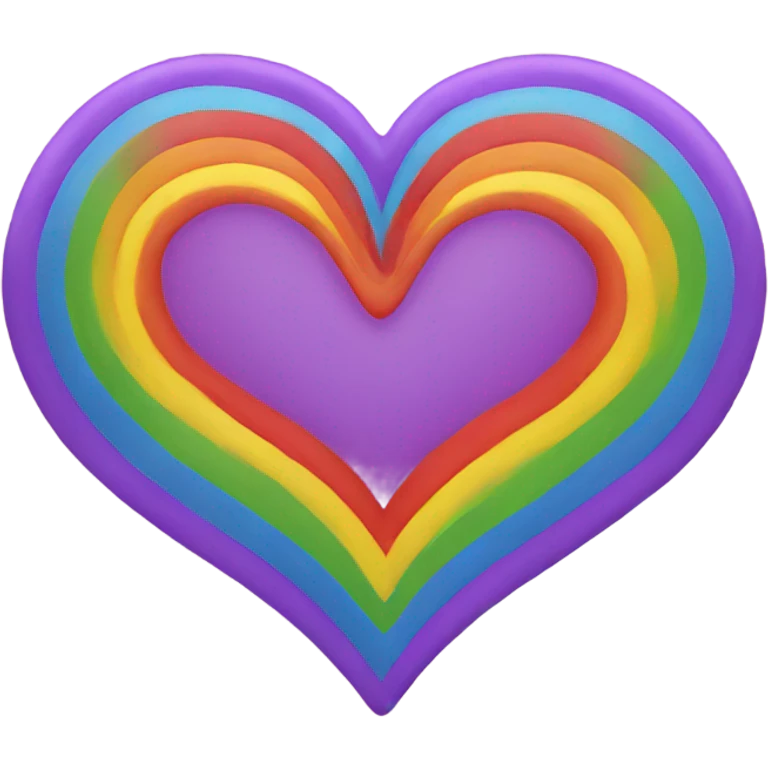 Rainbow heart emoji