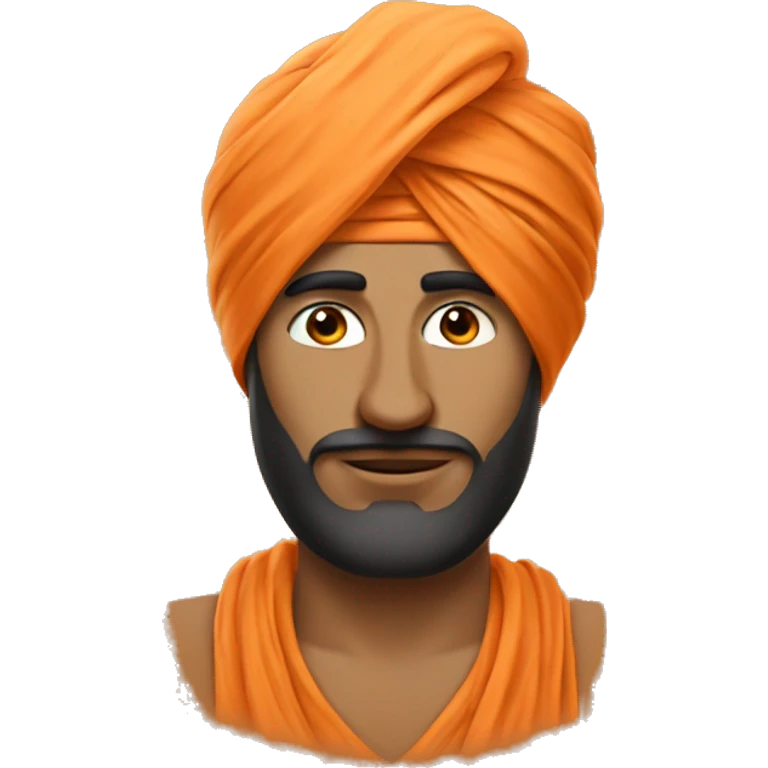 orange Punjabi turban emoji