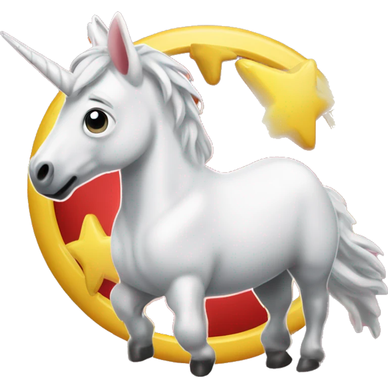 Christian lindner auf einem Einhorn emoji