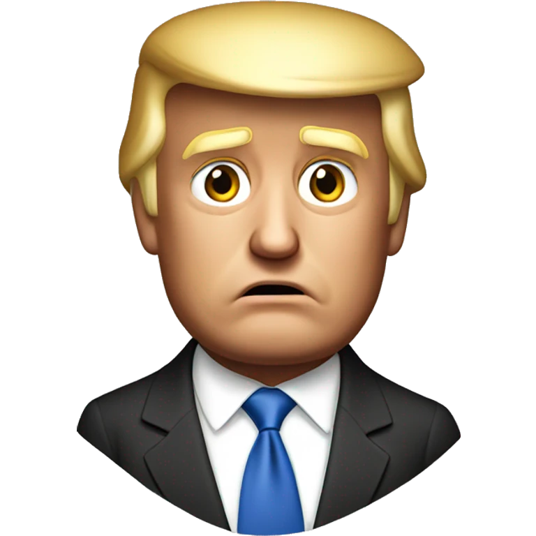 photorealistic confused Donald Trump  emoji
