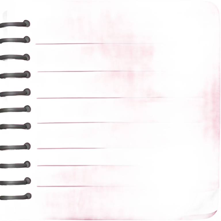 light pink notepad emoji