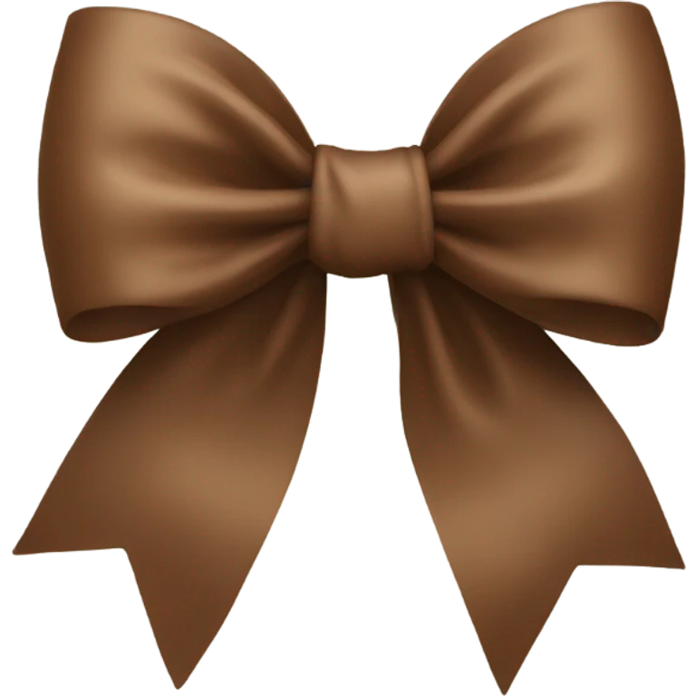 Brown bow  emoji