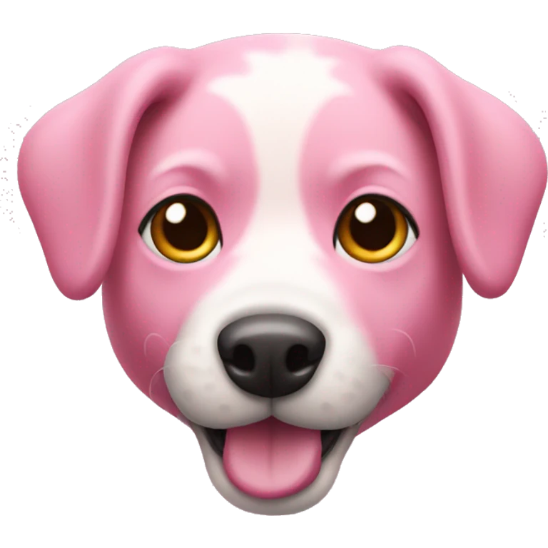 Pink dog  emoji