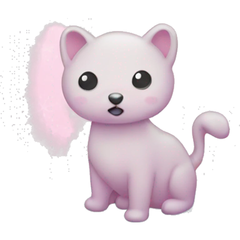 Pastel pink snow globe emoji