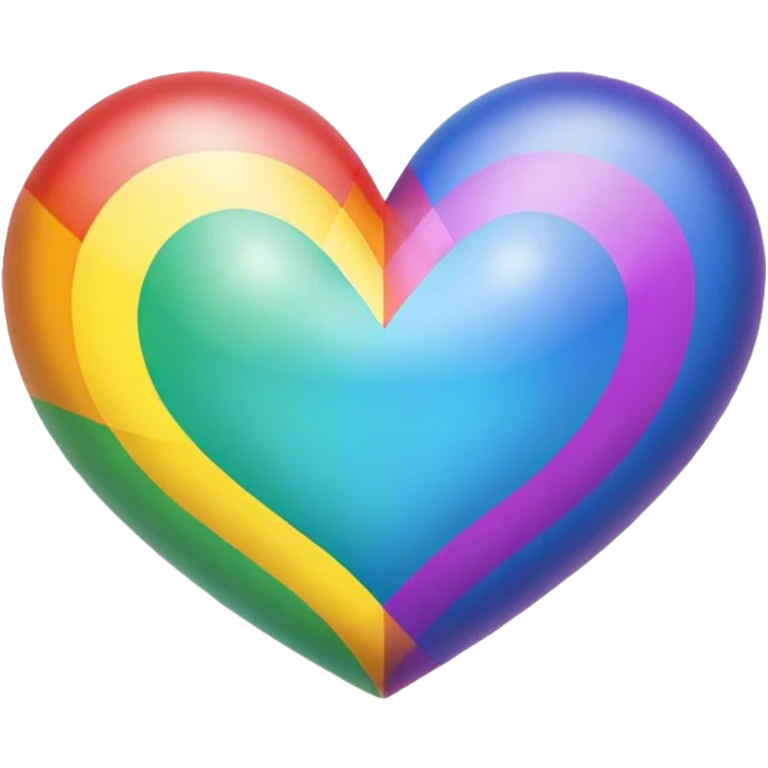 Rainbow heart emoji