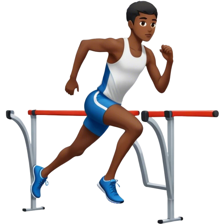 Hurdle track runner emoji