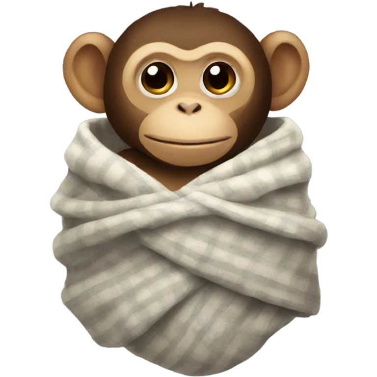 monkey in blanket  emoji