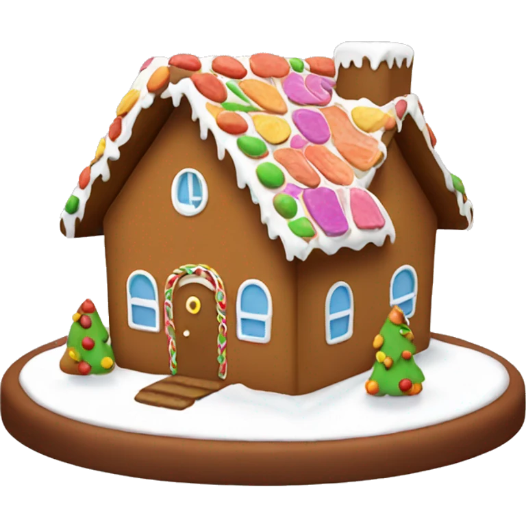 gingerbread house emoji