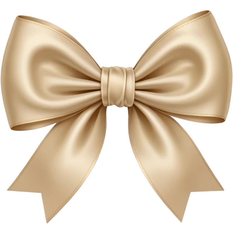 Beige bow emoji