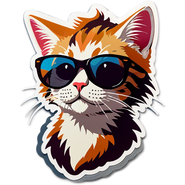 Cat with sunglasses emoji