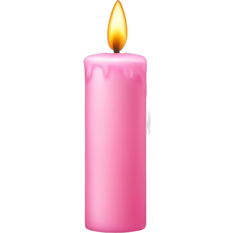 light pink candle emoji