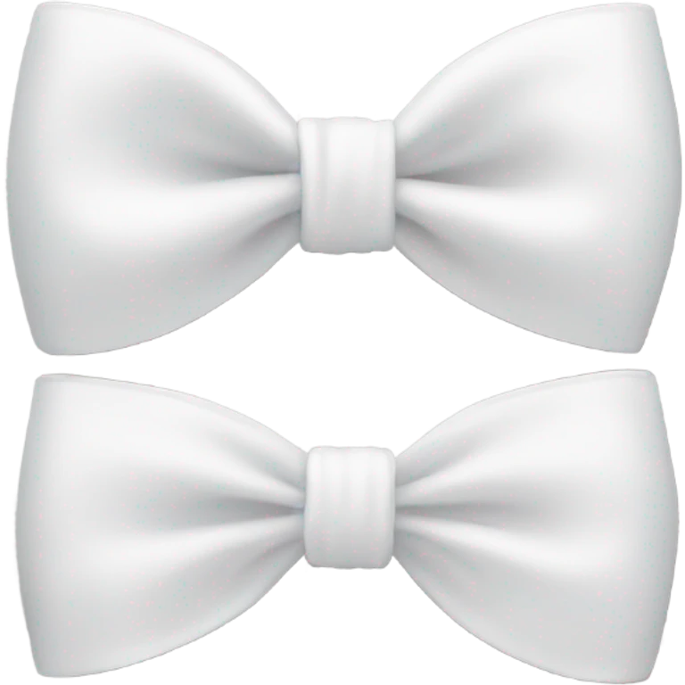 White bow on white bow emoji