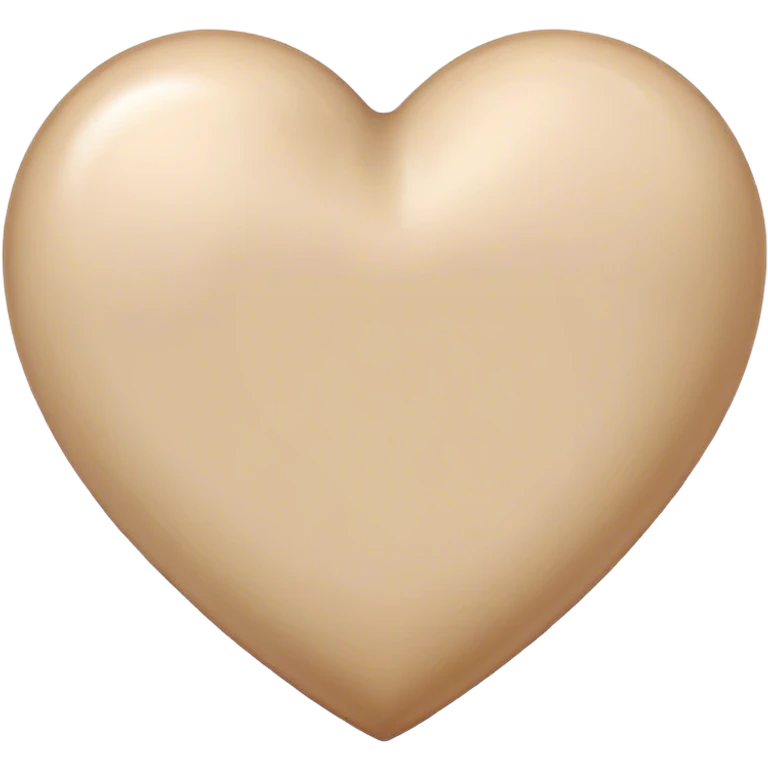 beige heart emoji