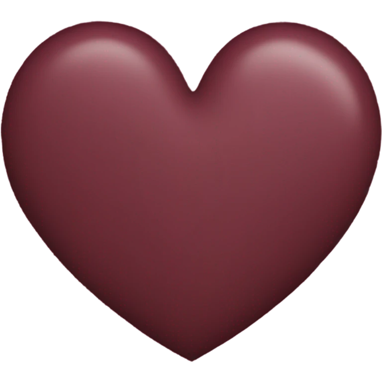 Burgundy heart emoji