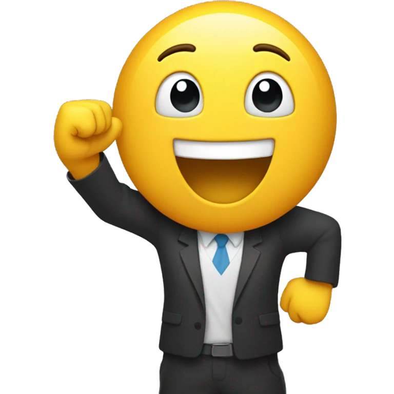 Happy arms up emoji