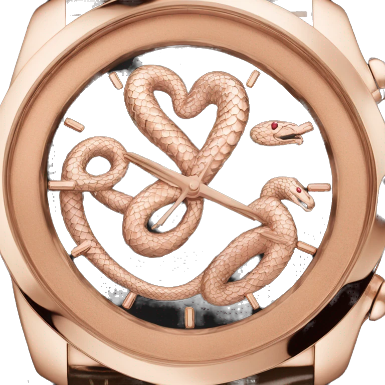 Bvlgari rose gold serpent watch  emoji