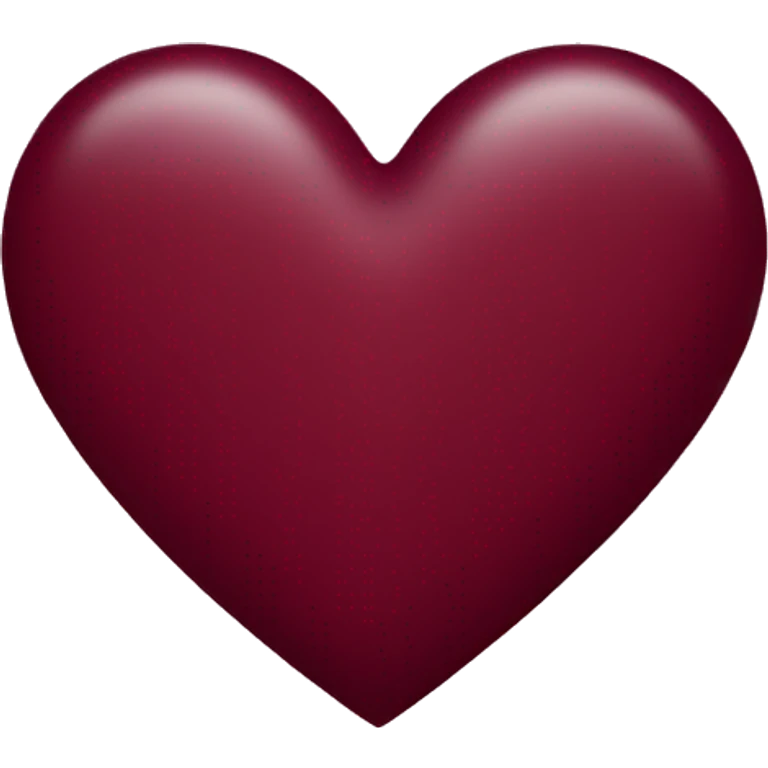 Burgundy heart emoji
