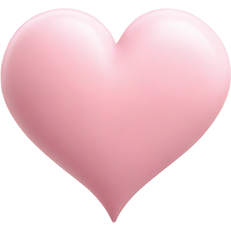 Pastel pink heart  emoji