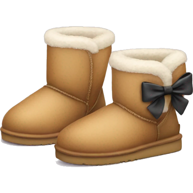 cute uggs with bow emoji