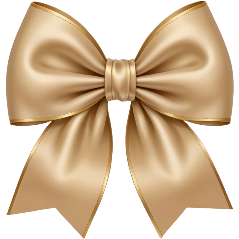 Beige bow emoji