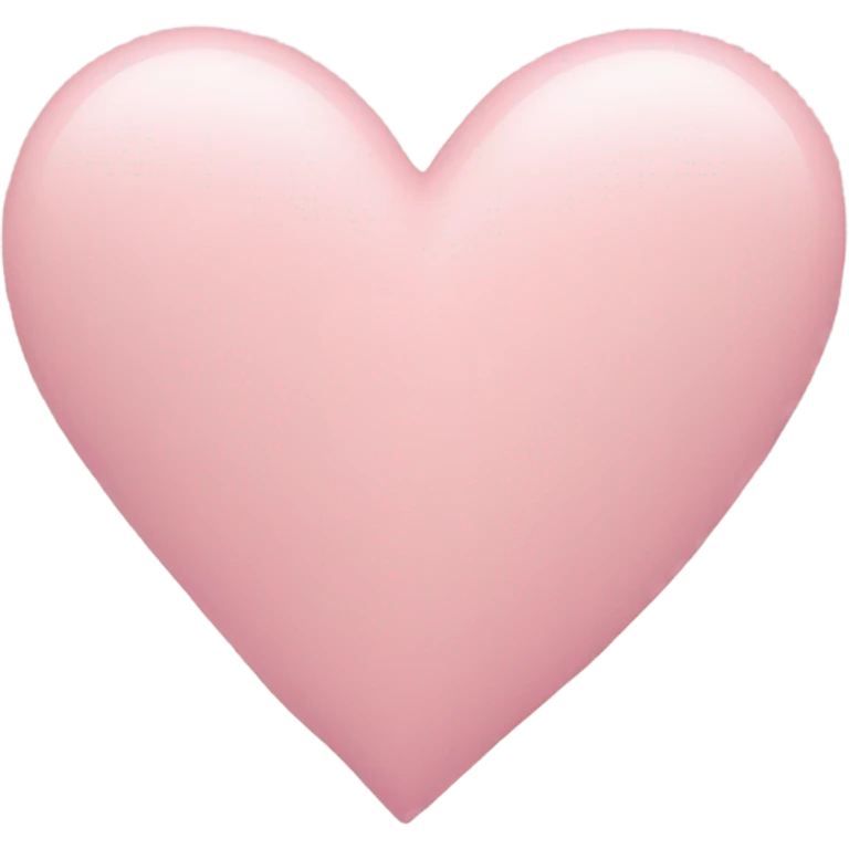 Pastel pink heart emoji