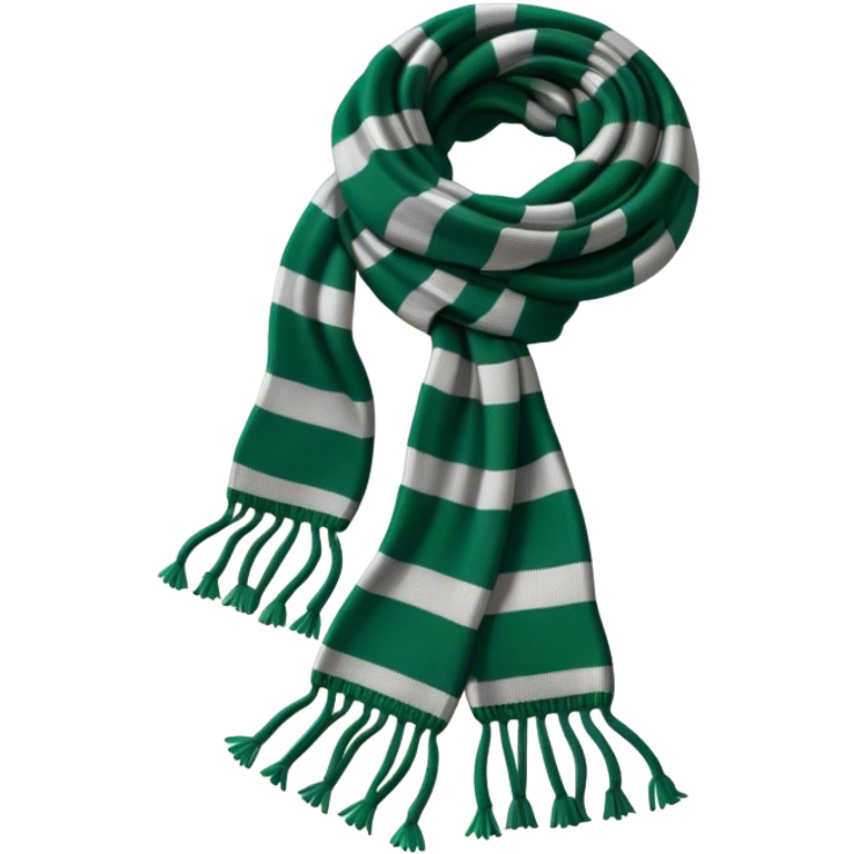  knitted Slytherin  scarf emoji
