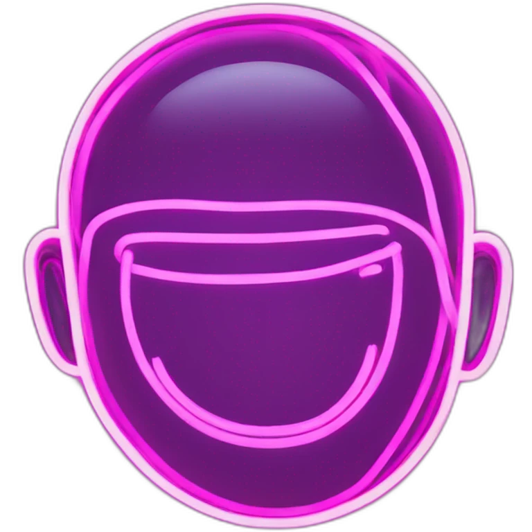 Juicy booty neon sign style man emoji