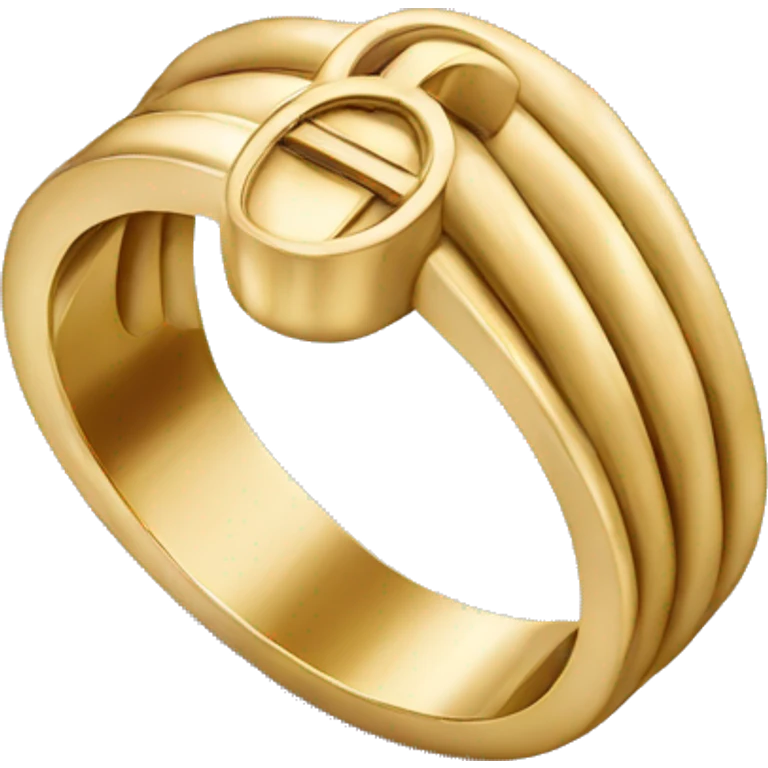 cartier gold ring emoji